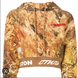 Heron Preston crop hoodie